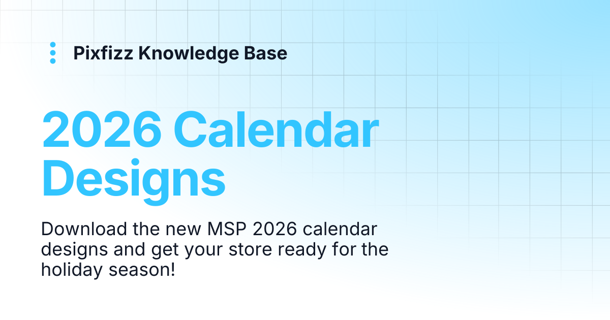 2026 Calendar Designs | Pixfizz Knowledge Base